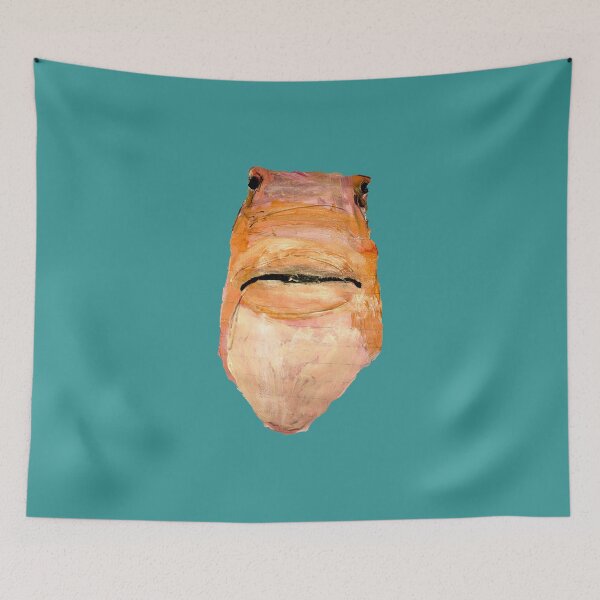 Item preview, Fish Kiss Smooch Meme Painting  designed and sold by comlag.