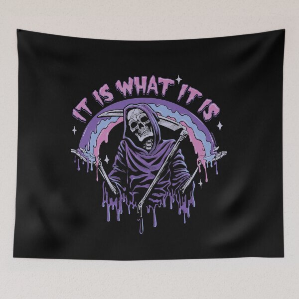Item preview, Death ~ It Is What It Is ~ Pastel Goth Grim Reaper Drip designed and sold by ctkrstudio.