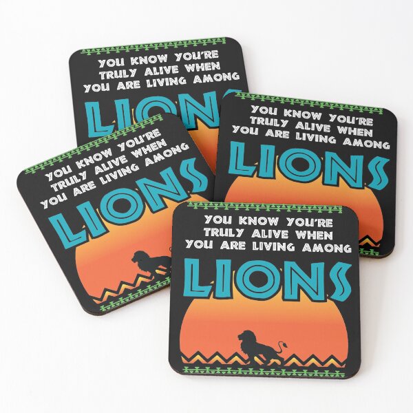 Item preview, Living Among Lions Afrikan Proverb Safari Quote  Safari designed and sold by Rzelemenz.