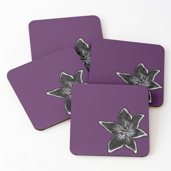 Item preview, Starry Black Tiger Lily designed and sold by Littlecodyart.