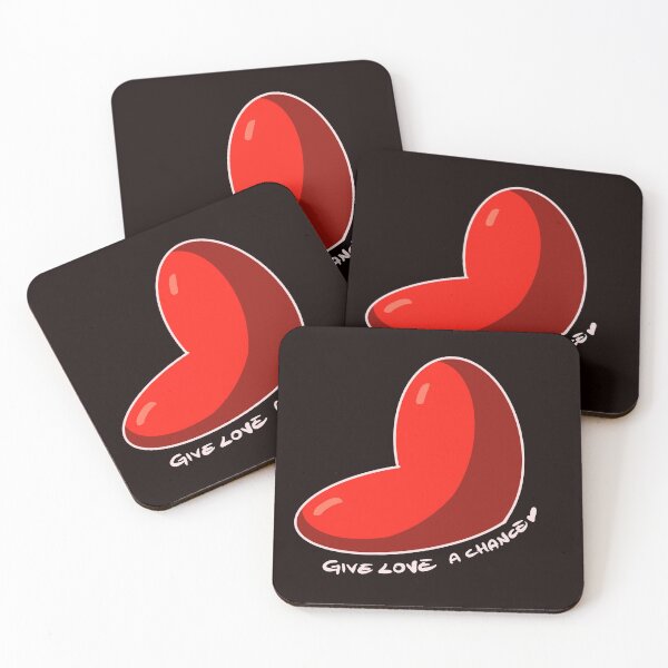 Item preview, Give love a chance on black designed and sold by lovingkakeart.