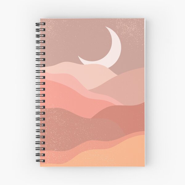 Item preview, Mid Century Magic Minimalist Desert Landscape Moon Rising Pastel Neutral Tones Boho Bohemian Style designed and sold by Ejaaz.