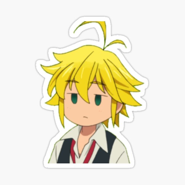 Seven Deadly Sins Meliodas Bruh Face Sticker By Shindouart Redbubble