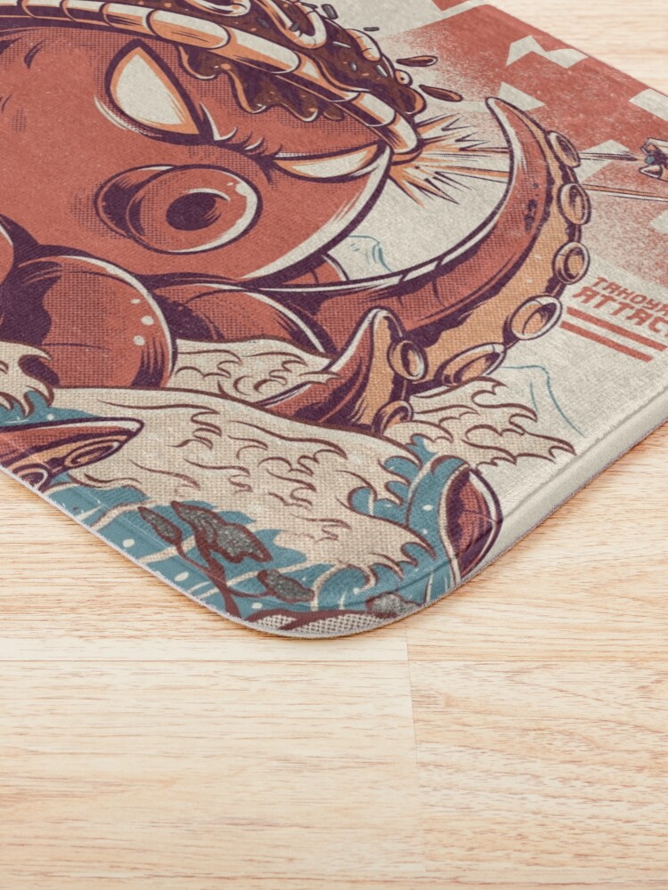 Alternate view of Takoyaki Attack Bath Mat