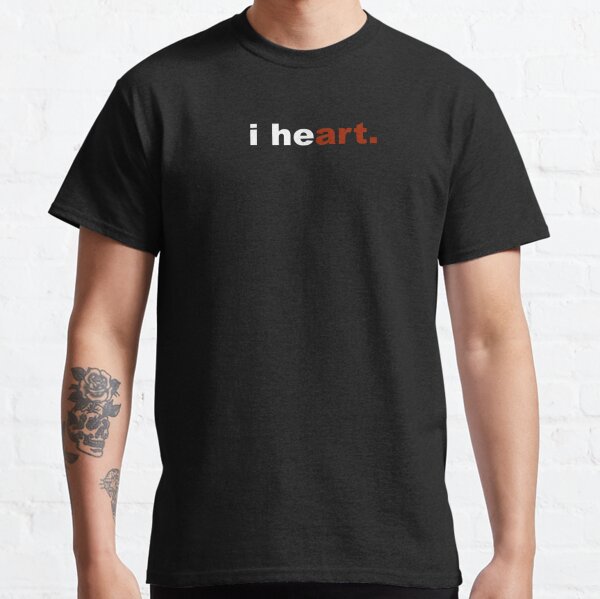 I Heart Art- Go Red Day- American Heart Association Classic T-Shirt