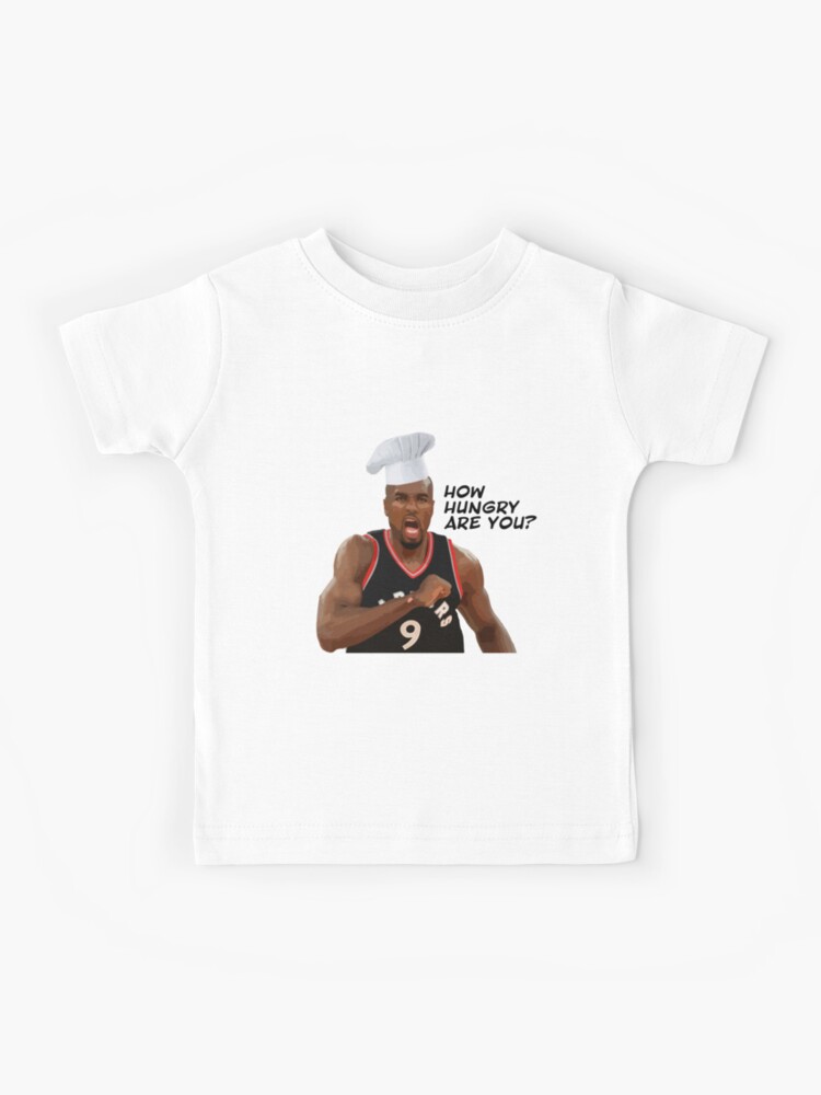 Raptor's Serge Ibaka How hungry are you? Kids T-Shirt