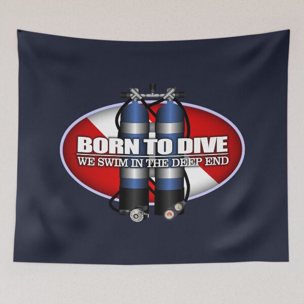 Item preview, Born To Dive (ST) designed and sold by curranmorgan.
