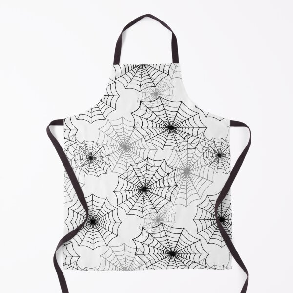 Item preview, Black Spider Web Cobweb Silk Pattern on White designed and sold by Creepyhollow.