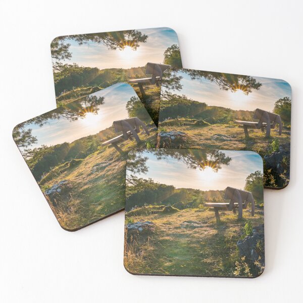 Item preview, Bench on rock hillside of Franconian Switzerland designed and sold by raphotography88.