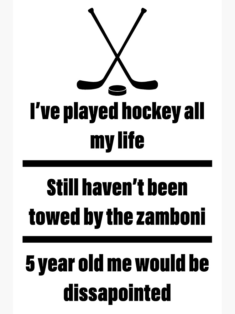 "Zamboni joke" Poster for Sale by Atrainrubin Redbubble