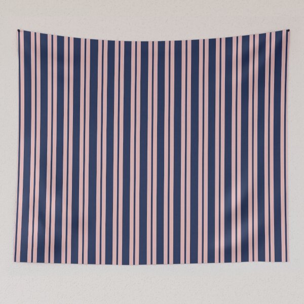 Item preview, Double Stripes Stripe Pattern in Pink and Navy Blue designed and sold by kierkegaard.