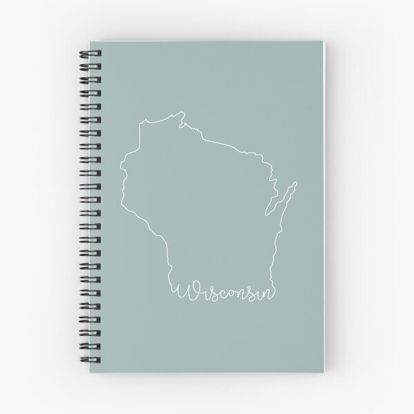 Item preview, Wisconsin Cursive State Outline designed and sold by GreatLakesLocal.