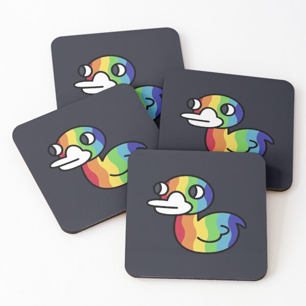 Item preview, Rainbow Duck designed and sold by SideQuestDoodles.