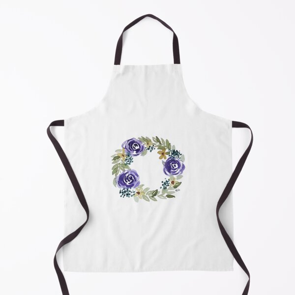 Item preview, Purple Rose Watercolor Wreath designed and sold by EmDamArt.