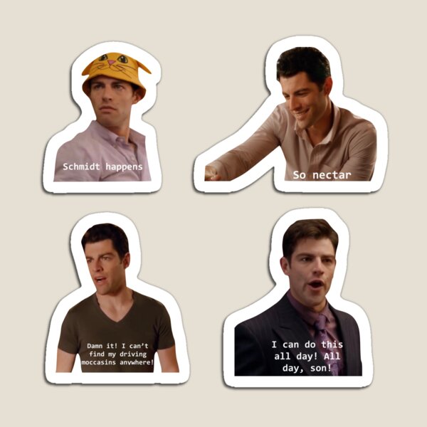 New Girl Schmidt Sticker Pack Magnet