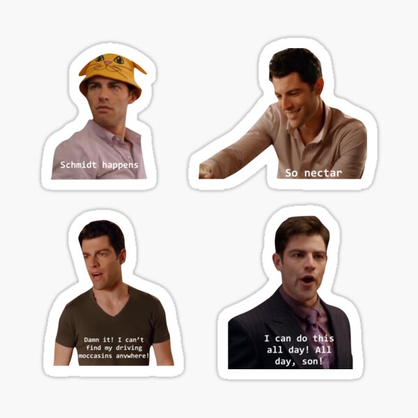 New Girl Schmidt Sticker Pack Sticker