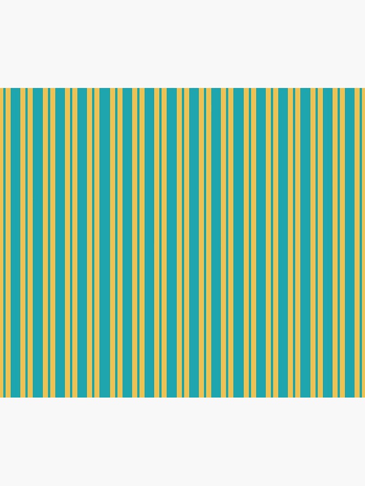 Double Stripes Stripe Pattern in Yellow and Turquoise Throw Blanket ...