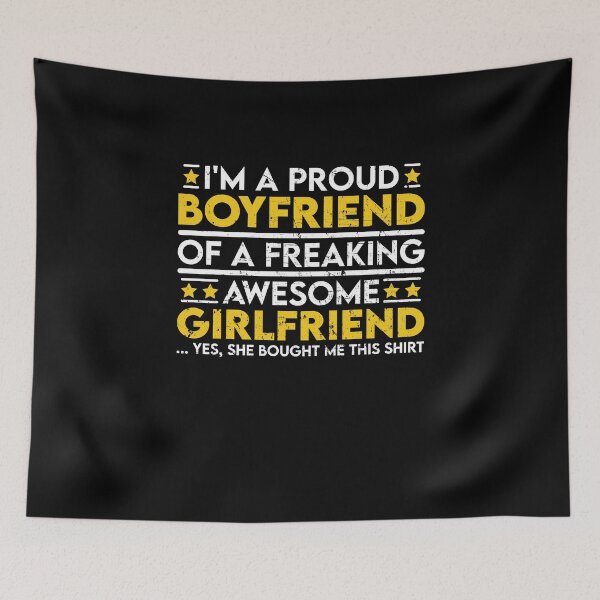 Item preview, I'm a Proud Boyfriend of a Freaking Awesome Girlfriend designed and sold by sesa10.