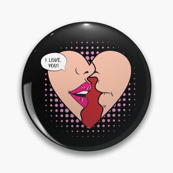 Item preview, I love you! Heart kisses  designed and sold by Got-Ya-Bak.