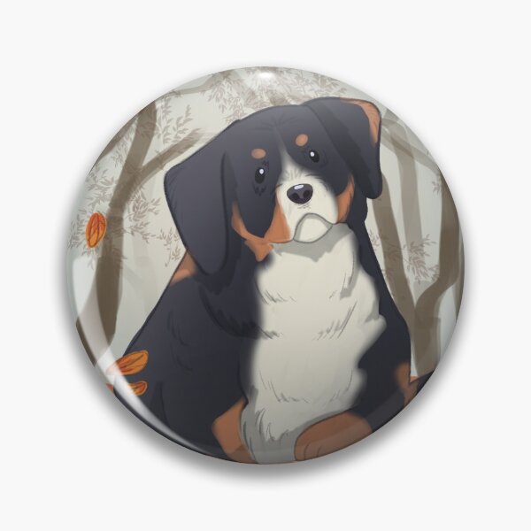 Item preview, Bernese Mountain Dog in Fall designed and sold by thedoodledragon.