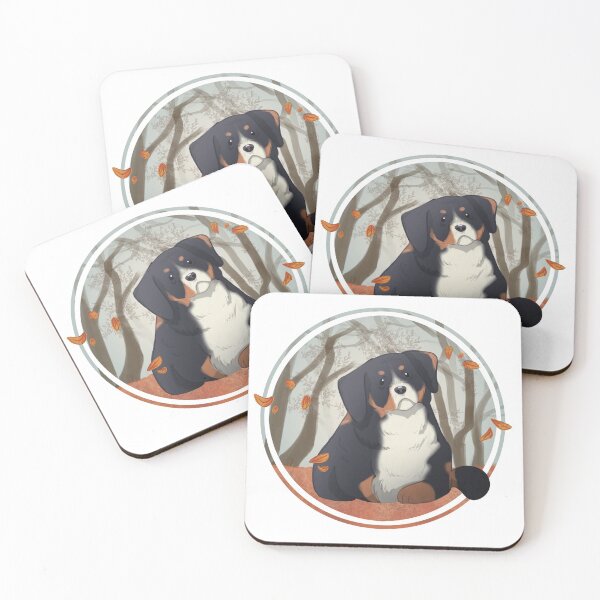 Item preview, Bernese Mountain Dog in Fall designed and sold by thedoodledragon.