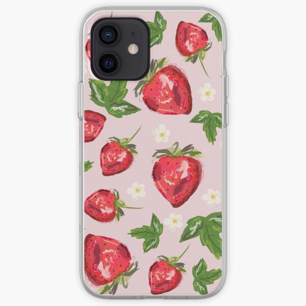 Strawberry Botanical iPhone Soft Case