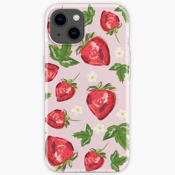 Strawberry Botanical iPhone Soft Case