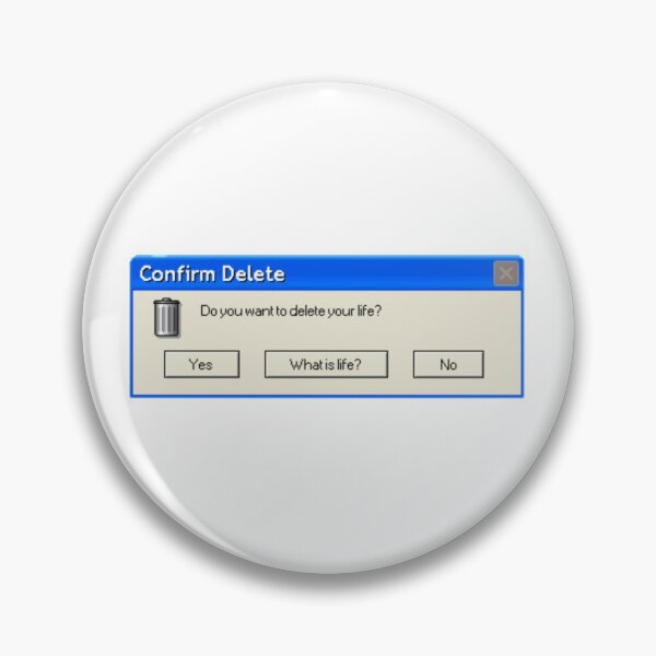 Item preview, choose to delete your life logo alert  designed and sold by hollyrogers.