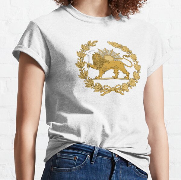 Lion & Sun Emblem of Persia (Iran) Classic T-Shirt