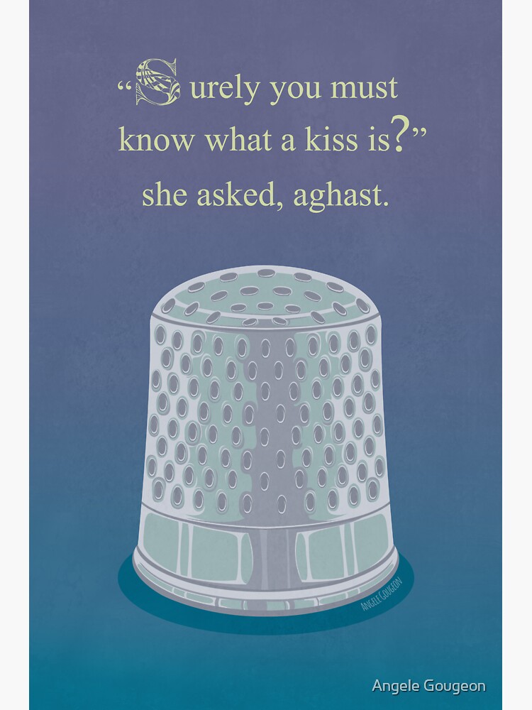 "Thimble Kisses" Sticker for Sale by Angele Gougeon Redbubble