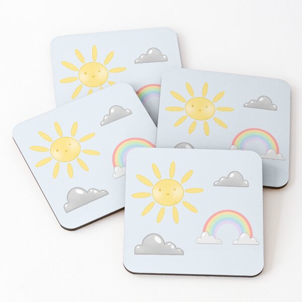 Item preview, Sunny Rainbow skies Sticker set designed and sold by Doodze.