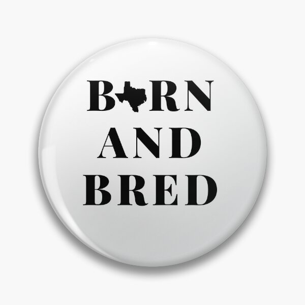 Item preview, Born and Bred with Texas Local State Shape in Black designed and sold by Shujii.