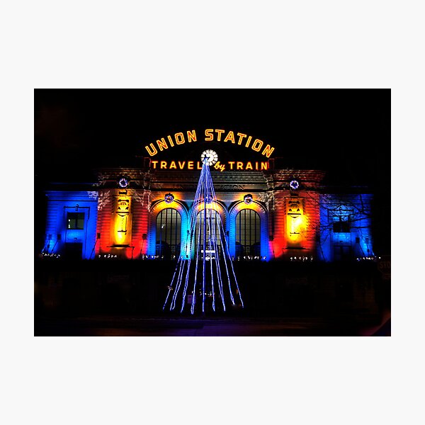 Item preview, Union Station at Christmas - Denver Colorado designed and sold by Christine  McClintock.