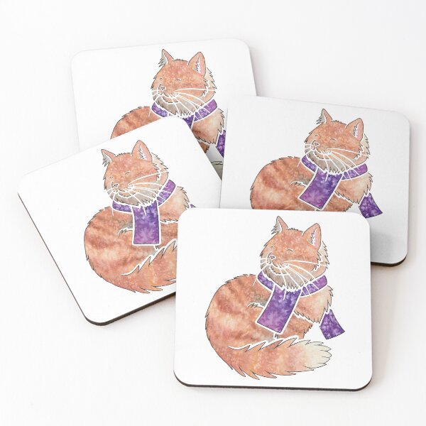 Item preview, Watercolour Maine Coon cat designed and sold by animalartbyjess.
