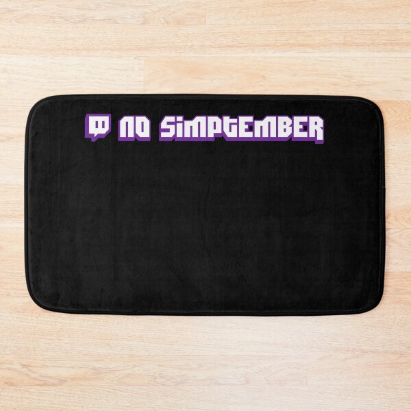 Item preview, No Simp September Twitch Black designed and sold by N1cecream.