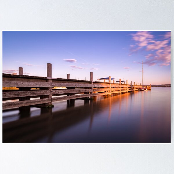 Item preview, Jetty of lake Altmühlsee designed and sold by raphotography88.