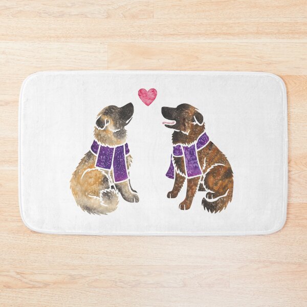 Item preview, Watercolour Estrela Mountain Dog pair designed and sold by animalartbyjess.