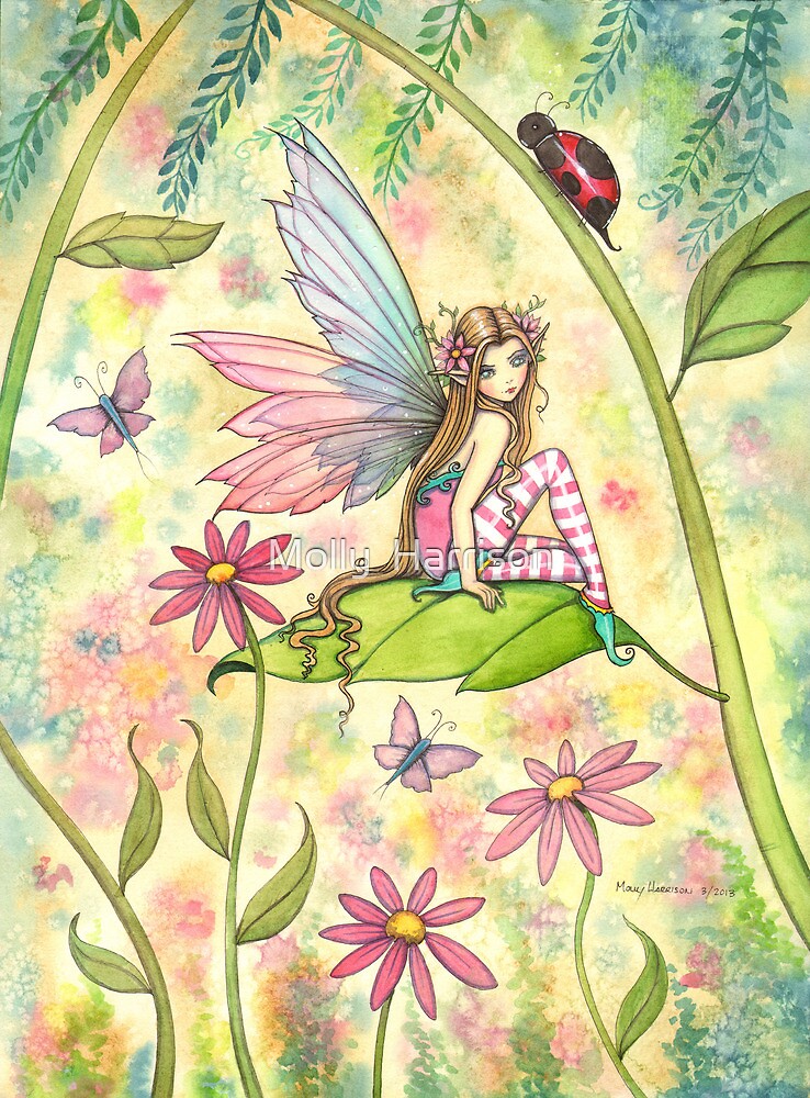 "Spring Magic Fairy Fantasy Art by Molly Harrison" by