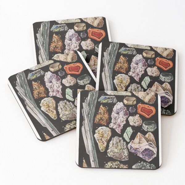 Item preview, J. Vesque - Mineraux - Vintage french geology illustration 1921 designed and sold by Gardenlibrary.