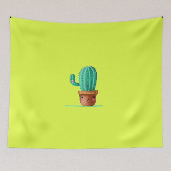 Item preview, Funny cactus cartoon designed and sold by Cat N' Doodles.