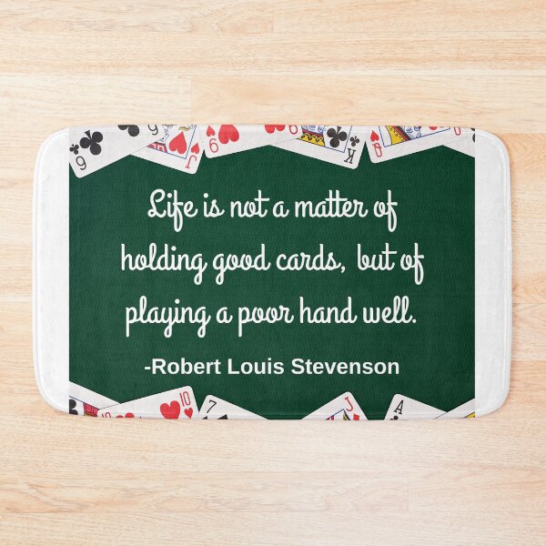 Item preview, Life is not a matter of holding good cards designed and sold by Caregiverology.