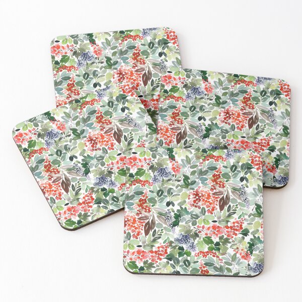 Item preview, Bright Winter Floral on White designed and sold by Sidetracks.