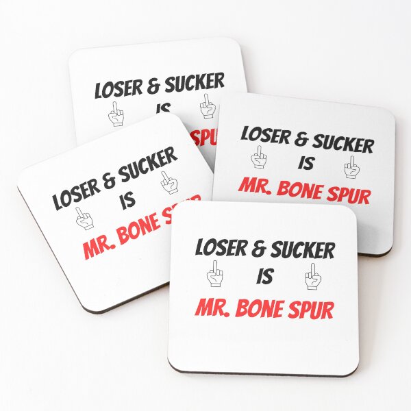 Item preview, Loser & Sucker is Mr. Bone Spur Anti-Trump designed and sold by Passion Isles.