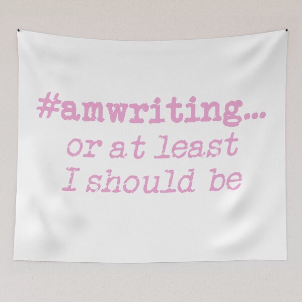 Item preview, #amwriting... or at least I should be Pink designed and sold by TeaRoseWriter.