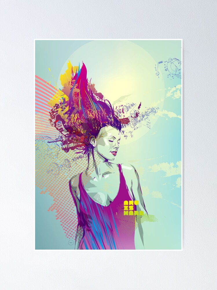 "Art is Hard Series 1/2" Poster by mozak Redbubble