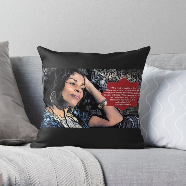 Assata Shakur Throw Pillow