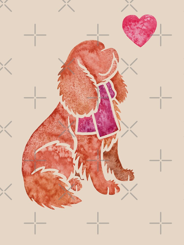 Watercolour Cavalier King Charles Spaniel by animalartbyjess
