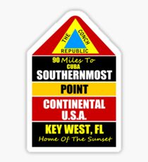 Key West Conch Republic Sticker