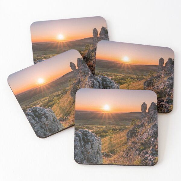 Item preview, Sunset on mountain Walberla in Franconian Switzerland designed and sold by raphotography88.