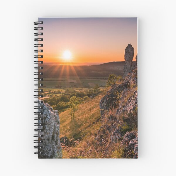 Item preview, Sunset on mountain Walberla in Franconian Switzerland designed and sold by raphotography88.